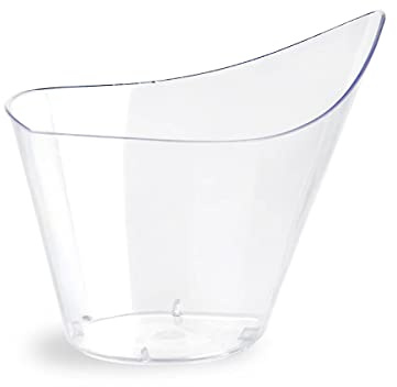 PZ 100 COPPETTA 120 CC FORMA A GOCCIA MONOPORZIONI DESSERT DOLCI MOUSSE SEMIFREDDI TRASPARENTE ALTI 5,8 CM
