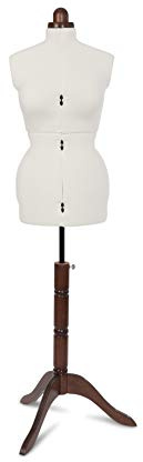 Adjustoform Lady Valet Robe réglable en 8 Parties, Tissu en Polycoton texturé écru, Ecru, Medium (UK Dress Size 16-20)