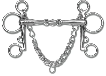 Pelham doppelt gebrochen, massiv, 11 cm