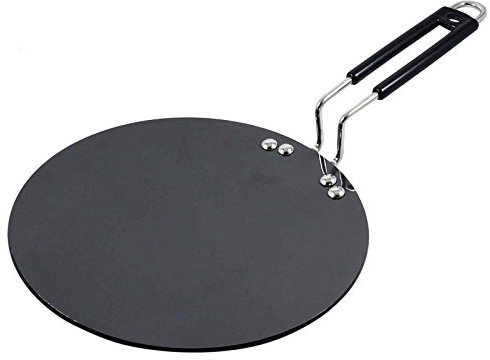 IBA Indianbeautifulart Hard Anodized Aluminum Black Chapati Tawa Roti Cookware Tava Kitchenware