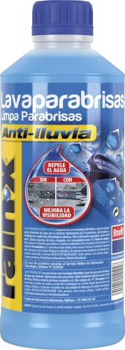 Rain-X Limpiaparabrisas Coche Concentrado con Tecnología Hidrofóbica Antilluvia – Visibilidad Superior, Fórmula Repelente al Agua - 1L
