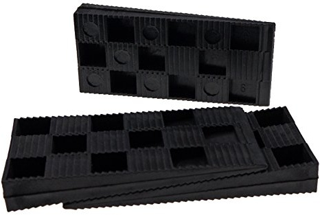 500 Stück Montagekeile Kunststoff Keile Fensterkeile Verlegekeile Unterlegkeil, 94x43x14 mm