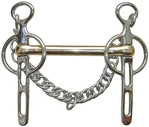 Harry´s Horse Liverpoolkandare 2 Schlüssellöcher 14mm Gold Messing, Größe:12.5