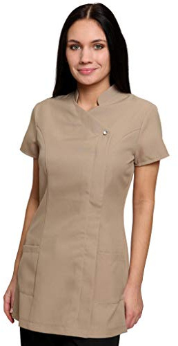 Mirabella Health & Beauty Tunique esthéticienne pour Femme modèle Freya Camel FR 36 UK 06