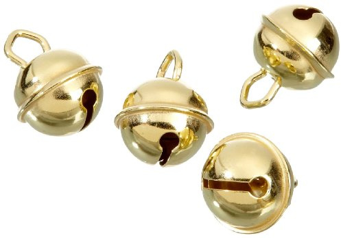Gütermann / KnorrPrandell 8605653 - Metallglöckchen vermessingt 15mmØ, 4 Stück/Beutel