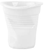 'Holst Porcelaine SL 001 courbure de et gobelet 7,5 cm Snack Line froissé Blanc, 7.1 x 7.1 x 7,5 cm