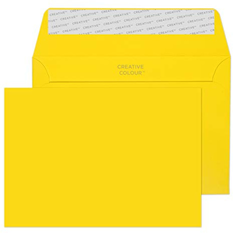 Blake Creative Colour 15103 Farbige Briefumschläge Haftklebung Bananen Gelb C6 114 x 162 mm 120g/m² | 25 Stück