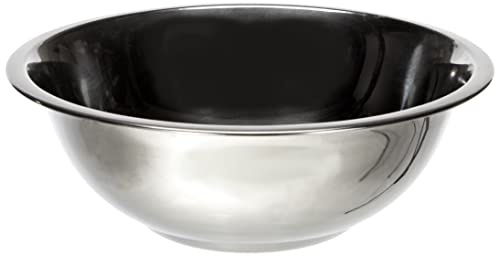 Equinox Salatschüssel Edelstahl Silber, Rostfreies Metall, Silber, 19,5 x 19,5 x 7 cm
