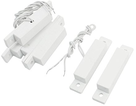 sourcing map 3 Stück NC normalerweise schließen 15-25mm magnetischer Türfensterkontakt Reedschalter