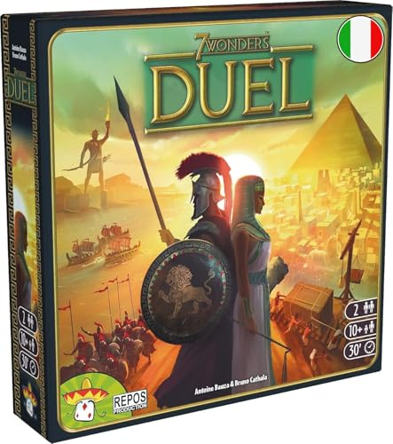 Asmodee - 7 Wonders Duel - Gioco da Tavolo di Strategia Per 2 Giocatori, Carte da Gioco modalità Duello, 10+ Anni, 30 min, Edizione In Italiano