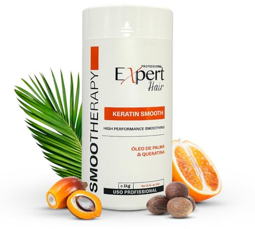 Expert Hair Keratin Smooth, Hair B-tox – Anti-Frizz, B-tox Capilar für das Haar – Thermo-Aktiv, Natürlicher Look – Keratin zum Haarglätten, Haarchirurgie für das Haar (1kg/35.3 oz.)