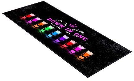 Shots Down In One design Bar Runner great gift idea home bar shop cocktail party advertising tool bar mat