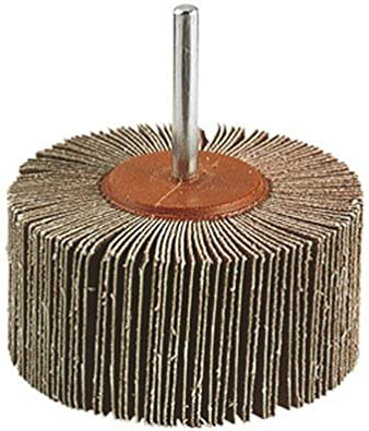 wolfcraft Fächerschleifer I 2035000 I Körnung 150 I ø60x40 mm I Schleifaufsatz für Bohrmaschinen I für Holz, Metall und Farbe I Polierzubehör