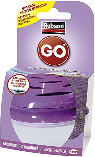 RUBSON absorbeur GO j'absorbe et je parfume - petit absorbeur jetable pour pièces jusqu'à 5 m². Parfum Fleuri