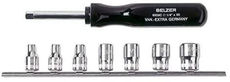 Bahco 6729SZ 1/4-Inch Socket Set, Multi-Colour, Set of 8 Piece