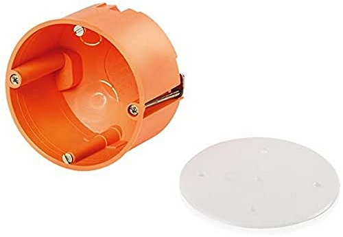 f-tronic Hohlwand-Abzweigdose, Durchmesser = 74 mm, inklusiv Deckel, Inhalt: 10, orange, E119