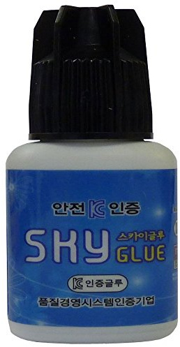 SKY Wimpernkleber (2 x 5ml, Farbe: SCHWARZ) klassischer Kleber, Trocknungszeit: 3-4 Sekunden, 6-7 Wochen Haftkraft, sehr beständig, für professionelle Wimpernverlängerung, Extension Glue