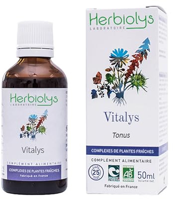 Herbiolys | Complexes de Plantes Fraîches Bio | Vitalys | Tonus | Phytothérapie - Gemmothérapie Bio | 50 ml