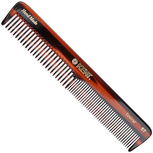 Kent Brushes Handmade Comb A 5T Medium Size Coarse and Fine Comb for Women