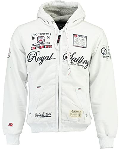 Geographical Norway – Sweatshirt Fighter svart, Vit, L