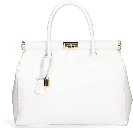 Chicca Borse Borsa Donna a Mano Pelle con Tracolla Bauletto