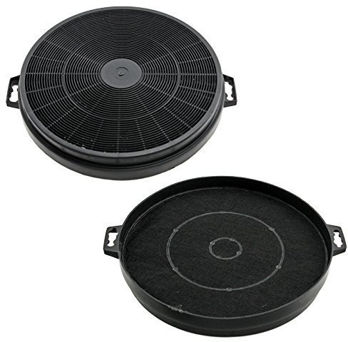 Spares2go Carbon Charcoal Vent Filter for Smeg K2 Cooker Extractor Hood (Pack of 2)