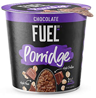FUEL10K High Protein Chocolate Porridge Oat Cereal Pot, 70 g (Pack of 8)