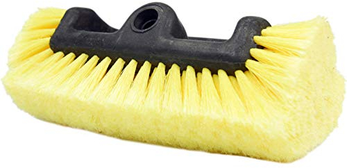 CARCAREZ 10 Car Wash Brush with Soft Bristle for Auto RV Truck Boat Camper Exterior Washing Cleaning, Yellow