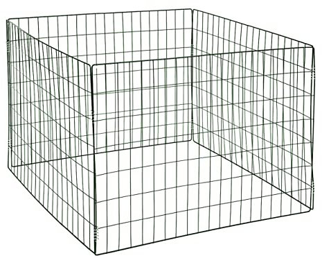 ESTEXO Metall Komposter Gartenkomposter 90x90x70 cm Drahtkomposter Metallgitter grün Metallkomposter Draht Welpenauslauf Auslauf Drahtgitter