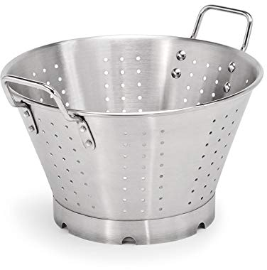 WAS 2144 400 Passoire en acier chromé sur pied 40 cm de diamètre, 20 cm de hauteur