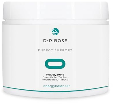 D-Ribose essentieller Zucker Pulver - Vegan - Glutenfrei - GVO-frei - Müdigkeit - Leistung - 200g
