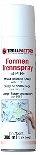 TFC Formen Trennspray mit PTFE 300ml - Hochleistungs-Trennmittel für Kunststoffformen, Beton & Wachs - Mikrofeiner PTFE-Film - Ideal für Gießarbeiten & Gipsgießmassen - Verklebungsresistent
