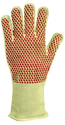 Polyco Hot Work Heat Resistant Gloves Grip Mitt - Oven Baking Bakery BBQ Cooking - EB0749 - Sm - Med (Size 7) 28cm