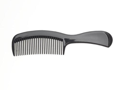Medline Adult Plastic Mini Comb with Handle, 6.5, Black (Pack of 144)
