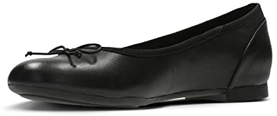 Clarks Women's Couture Bloom Ballet flat, Black, 6 UK