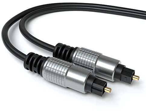 JAMEGA - 3m Optisches Kabel Toslink Kabel | Digital Optisch Audiokabel LWL Lichtwellenleiter DTS SPDIF Digital kompatibel mit Soundbar, Stereoanlage, Heimkino, Heimkino, PS5, PS4, XBOX uvm.