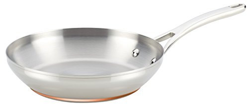 Anolon Nouvelle Copper Stainless Steel 8-Inch French Skillet