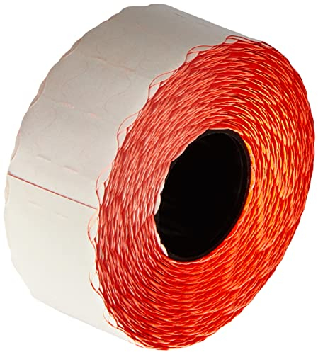 AVERY Zweckform RPLP1226 Preisauszeichner-Etiketten (15.000 Stück, 1-zeilig, 12 x 26 mm) 10 Rollen rot