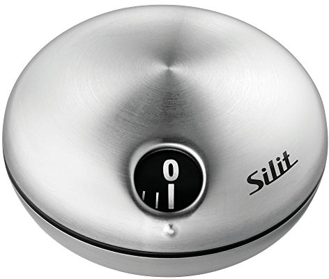 Silit Puk Kurzzeitwecker, Eieruhr magnetisch, Küchentimer, Edelstahl, Einstellzeit bis 60 Minuten