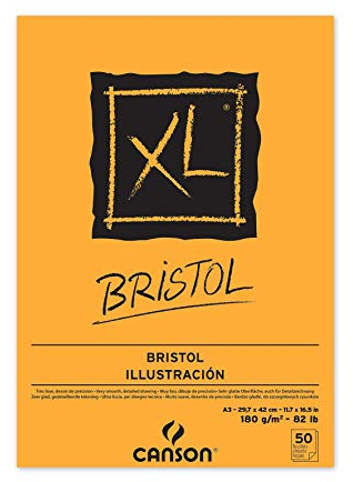 CANSON XL® Bristol, Bristolblock, DIN A3, 50 Blatt, 180 g/m²
