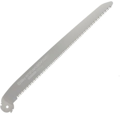 Silky Katanaboy grobes Ersatzblatt 500 mm, Ersatzklinge 404-50 mit Mirai-Me Verzahnung, 5 Zähne/30 mm, flexibler Kern, harte Oberfläche, für schnelle saubere Schnitte in starkem Holz, nachschärfbar