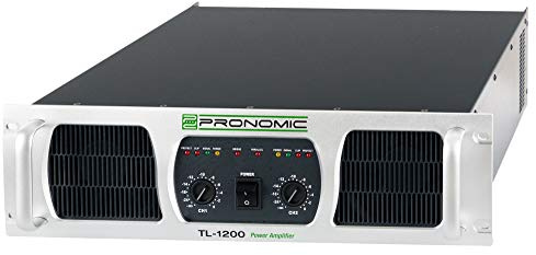 Pronomic TL-1200 Endstufe 2x 2400 Watt, Ausgangs Schaltungstype: Class H | Ausgangsleistung (8 Ohm): 2x 1200 Watt RMS, Ausgangsleistung (4 Ohm): 2x 1900 Watt RMS, Eingangs Impedanz: 10 kOhm, 4:1: <0
