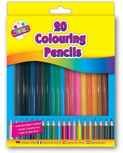 Artbox 20 full size colouring pencils set in 20 assorted colours