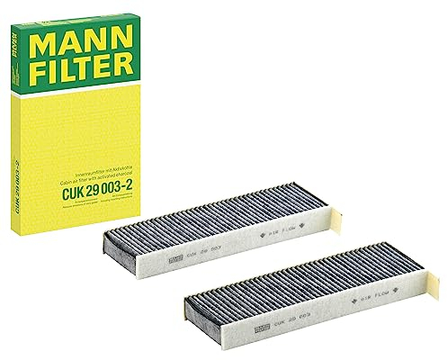 MANN-FILTER CUK 29 003-2 Filtro de aire de cabina - Filtro de Polen con Carbón activado - (set de 2) para Automóviles + Vehículos de transporte