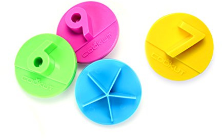 Cookut 4-Piece Cake Slice Marker, Multi-Colour