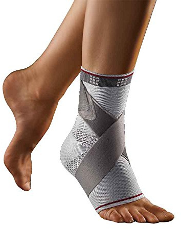 BORT select TaloStabil® Plus Fußbandage, medium, silber, rechts