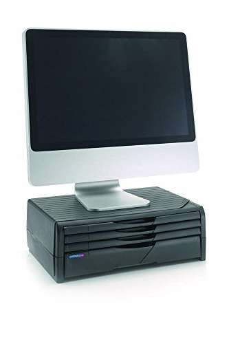 Exponent 44003 Designer Printer Monitor Stand Druckerständer mit 4 Schubladen, schwarz