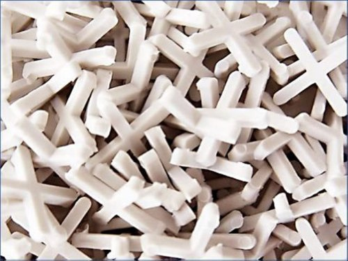 Powerfix Fliesenkreuz 5 mm 500 Stk. weiß Fugenkreuz Fliesenfugen Kreuz Fliesen Abstandhalter