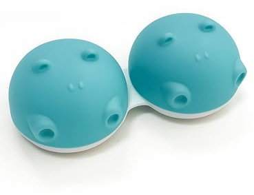 SPORTS WORLD VISION 1PC Estuche para Lentes De Contacto con Diseño De Hipopótamo Azul de | Caja contenedora con diseño de Animales | Caja Ligera y portátil para Guardar Lentes