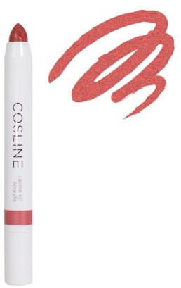 COSLINE Lippenstift Amaryllis 407, Rot, Glanz, Pflegend, Langanhaltend
